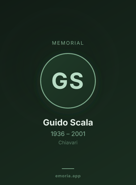Memorial portrait of Guido Scala