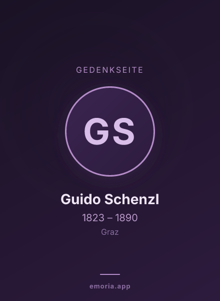 Gedenkportrait von Guido Schenzl