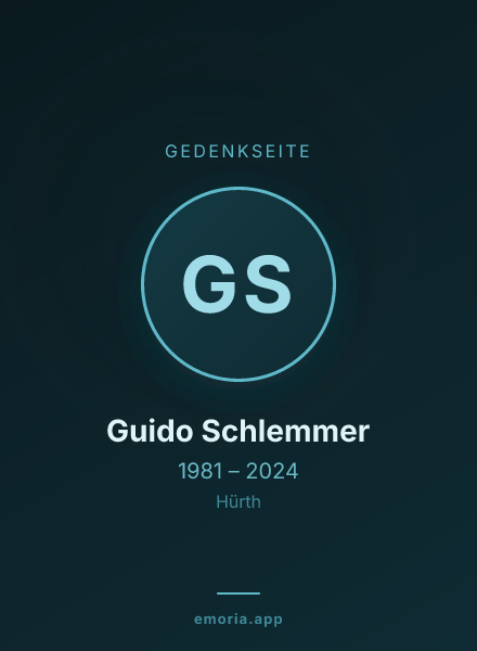 Gedenkportrait von Guido Schlemmer