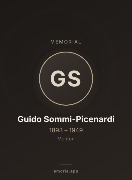 Memorial portrait of Guido Sommi-Picenardi