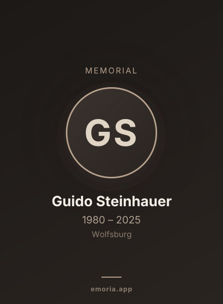 Memorial portrait of Guido Steinhauer