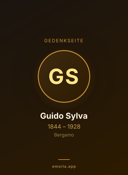 Gedenkportrait von Guido Sylva