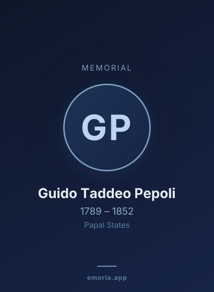 Memorial portrait of Guido Taddeo Pepoli