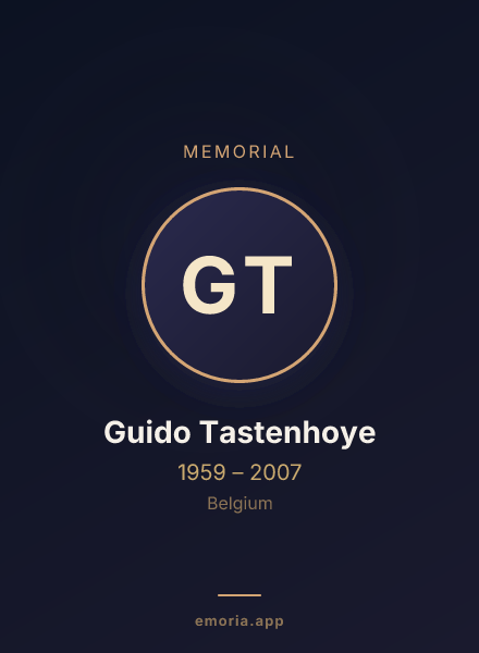 Memorial portrait of Guido Tastenhoye
