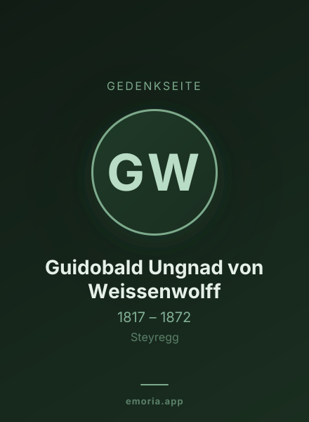 Gedenkportrait von Guidobald Ungnad von Weissenwolff