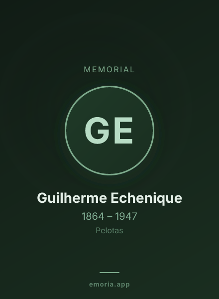 Memorial portrait of Guilherme Echenique