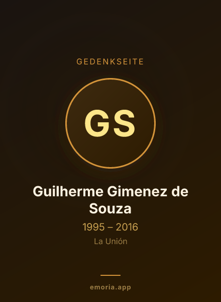 Gedenkportrait von Guilherme Gimenez de Souza