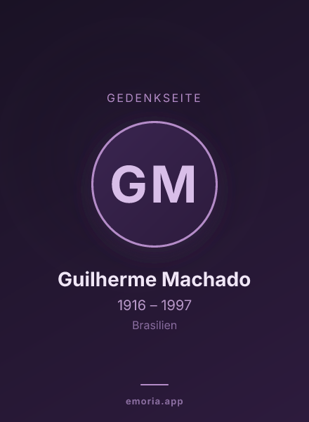 Gedenkportrait von Guilherme Machado