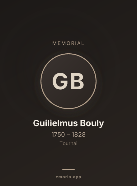 Memorial portrait of Guilielmus Bouly