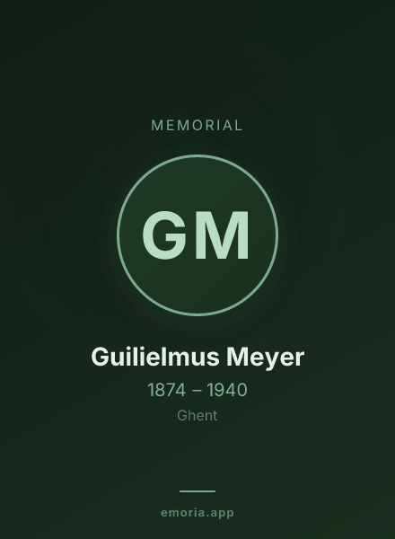 Memorial portrait of Guilielmus Meyer