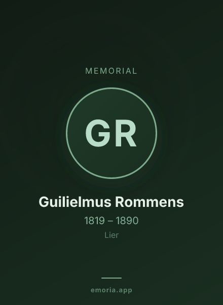 Memorial portrait of Guilielmus Rommens