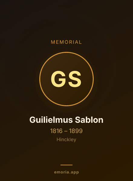 Memorial portrait of Guilielmus Sablon