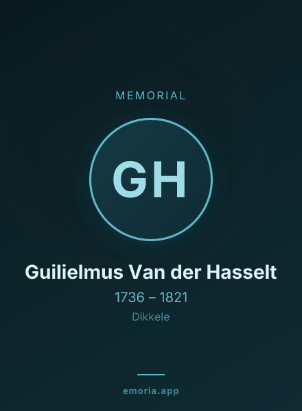 Memorial portrait of Guilielmus Van der Hasselt