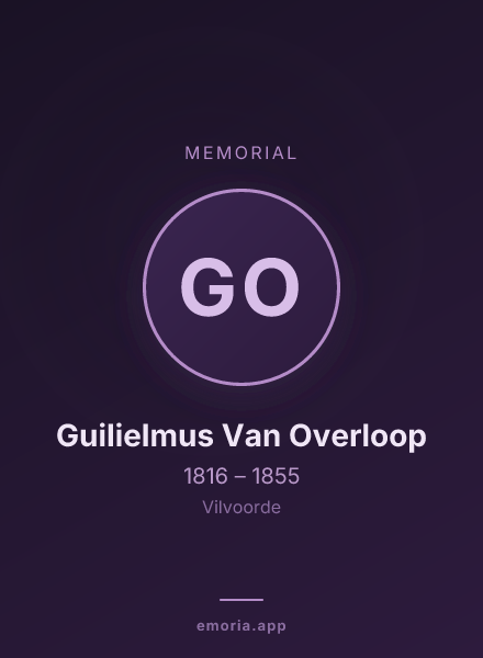 Memorial portrait of Guilielmus Van Overloop