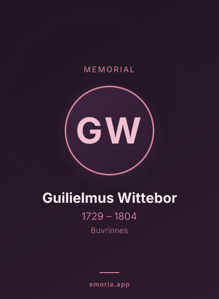 Memorial portrait of Guilielmus Wittebor
