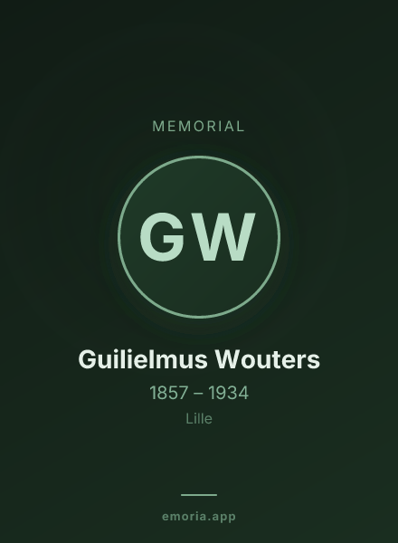 Memorial portrait of Guilielmus Wouters