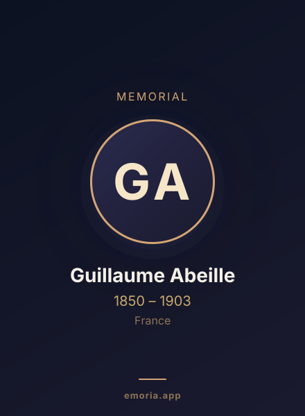 Memorial portrait of Guillaume Abeille