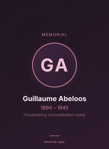 Memorial portrait of Guillaume Abeloos