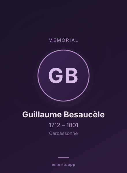Memorial portrait of Guillaume Besaucèle