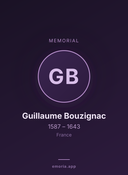Memorial portrait of Guillaume Bouzignac
