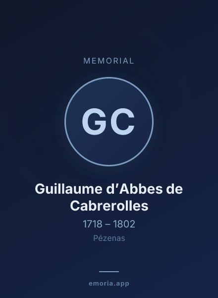 Memorial portrait of Guillaume d’Abbes de Cabrerolles