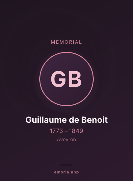 Memorial portrait of Guillaume de Benoit
