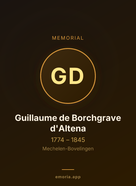 Memorial portrait of Guillaume de Borchgrave d'Altena