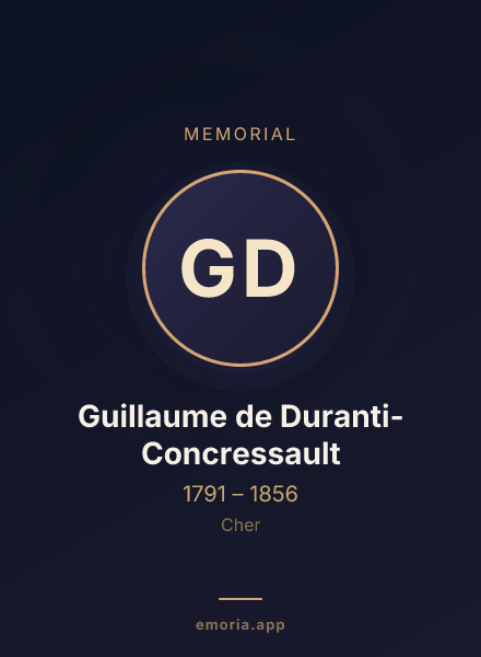 Memorial portrait of Guillaume de Duranti-Concressault