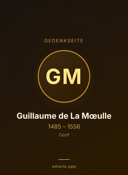 Gedenkportrait von Guillaume de La Mœulle