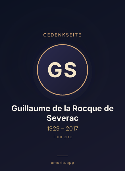 Gedenkportrait von Guillaume de la Rocque de Severac