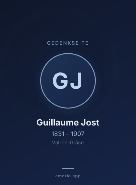 Gedenkportrait von Guillaume Jost
