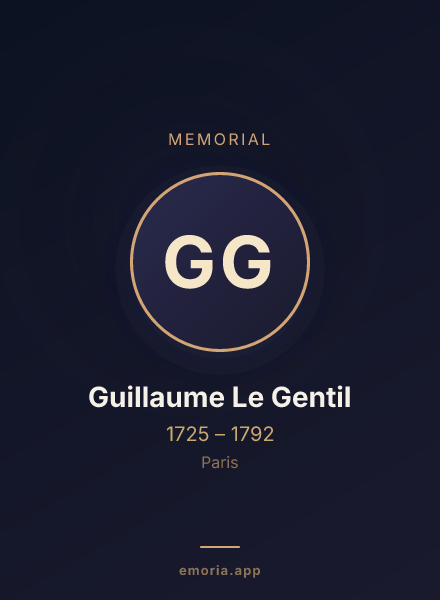 Memorial portrait of Guillaume Le Gentil