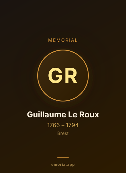 Memorial portrait of Guillaume Le Roux