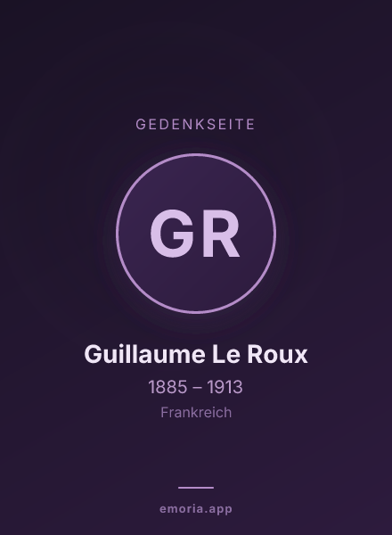 Gedenkportrait von Guillaume Le Roux