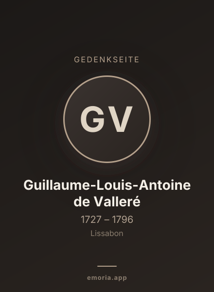 Gedenkportrait von Guillaume-Louis-Antoine de Valleré