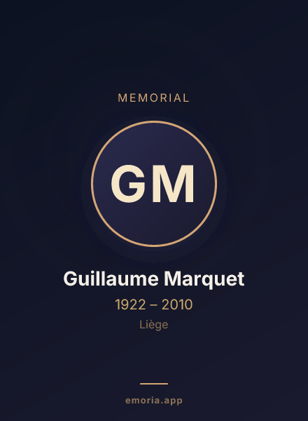 Memorial portrait of Guillaume Marquet