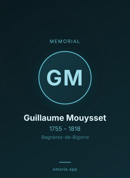 Memorial portrait of Guillaume Mouysset