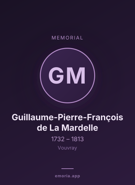 Memorial portrait of Guillaume-Pierre-François de La Mardelle