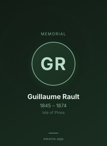 Memorial portrait of Guillaume Rault