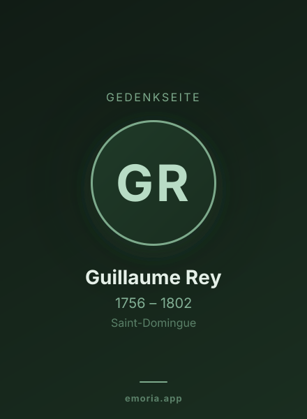 Gedenkportrait von Guillaume Rey