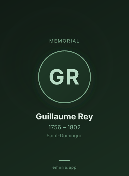 Memorial portrait of Guillaume Rey