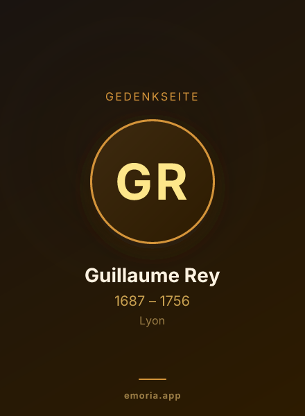 Gedenkportrait von Guillaume Rey