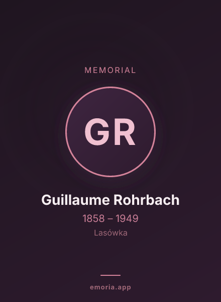 Memorial portrait of Guillaume Rohrbach