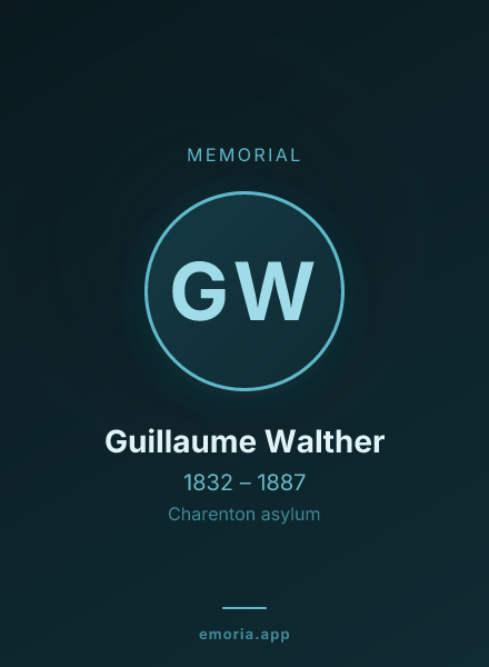 Memorial portrait of Guillaume Walther