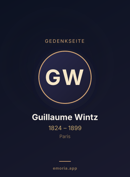 Gedenkportrait von Guillaume Wintz
