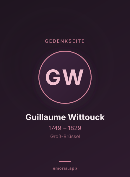 Gedenkportrait von Guillaume Wittouck