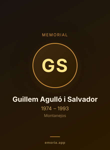 Memorial portrait of Guillem Agulló i Salvador