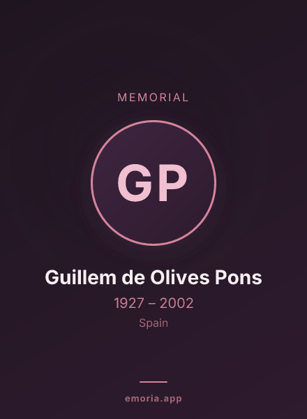 Memorial portrait of Guillem de Olives Pons