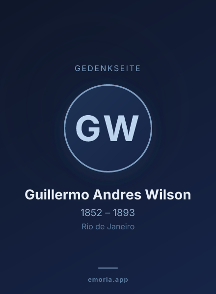 Gedenkportrait von Guillermo Andres Wilson