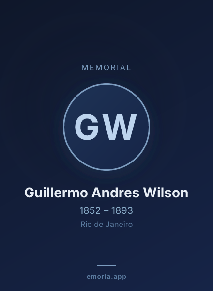 Memorial portrait of Guillermo Andres Wilson
